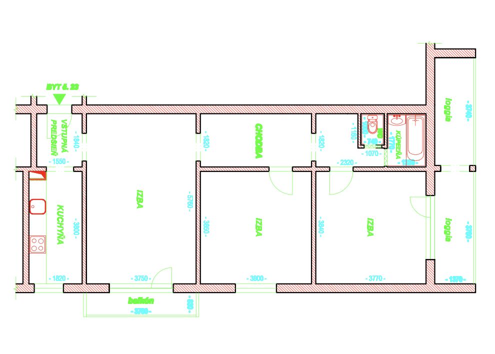 Krásny 3-izbový byt s 2xloggiou v BA-Ružinov na predaj
