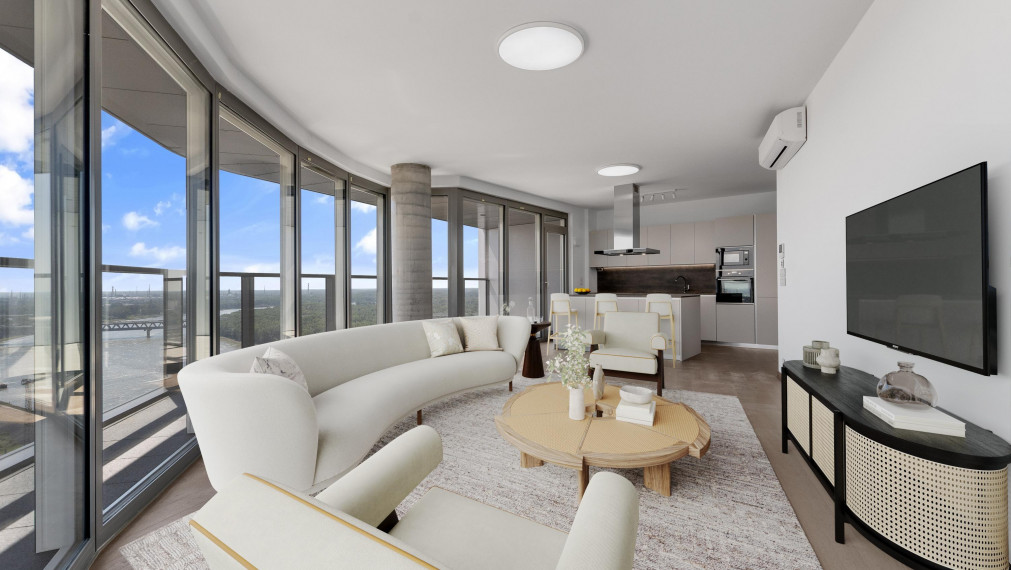 3 izbový byt v Eurovea Tower s 2x parkingom  na 24. poschodí  - VIDEO