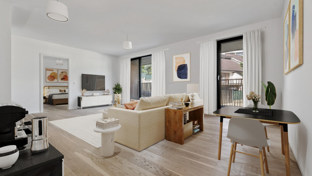 Gansberg - 2-izbový byt s garážovým státím na predaj