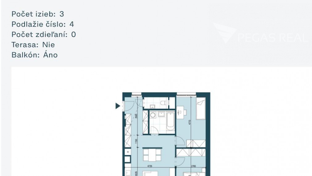 3 izbový byt v novostavbe ZWIRN s parkingom - VIDEO