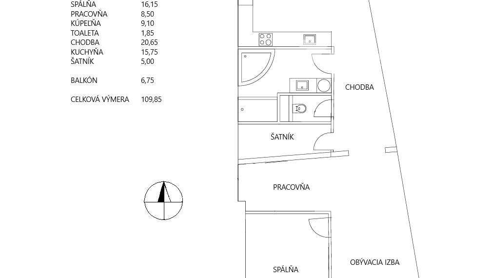 Priestranný 2,5i byt s unikátnym výhľadom z terasy - VIDEO