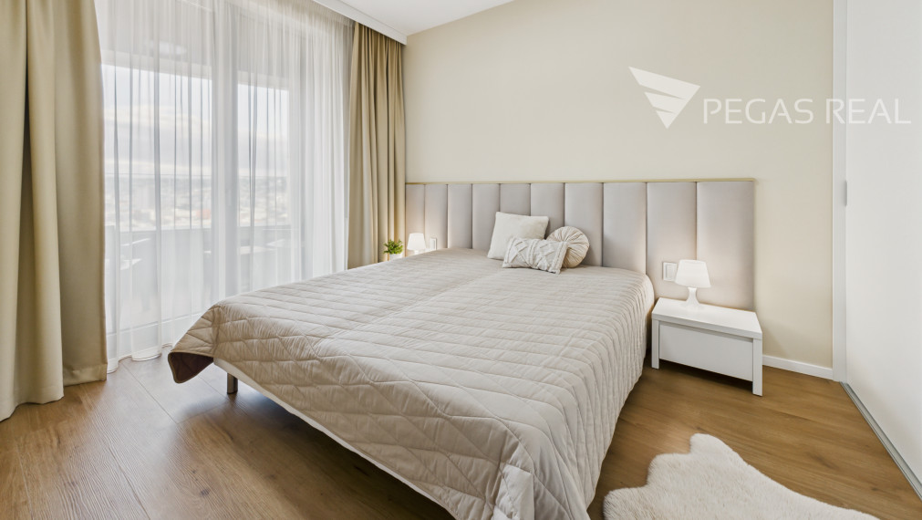 Štýlový 2-izbový byt (50 m²) s úžasným výhľadom na Bratislavský hrad v SKY PARKU