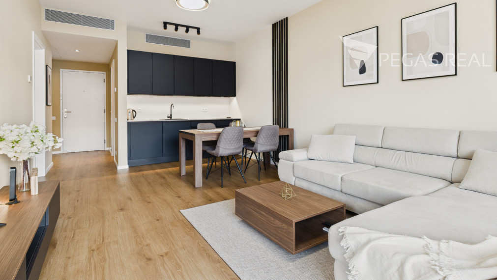 Štýlový 2-izbový byt (50 m²) s úžasným výhľadom na Bratislavský hrad v SKY PARKU