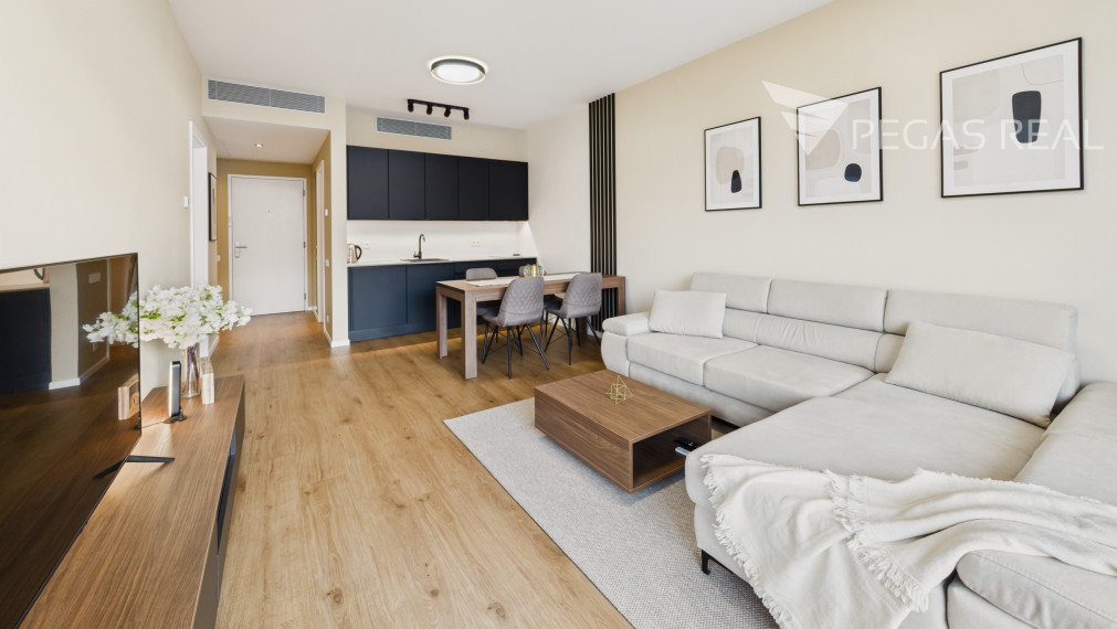 Štýlový 2-izbový byt (50 m²) s úžasným výhľadom na Bratislavský hrad v SKY PARKU