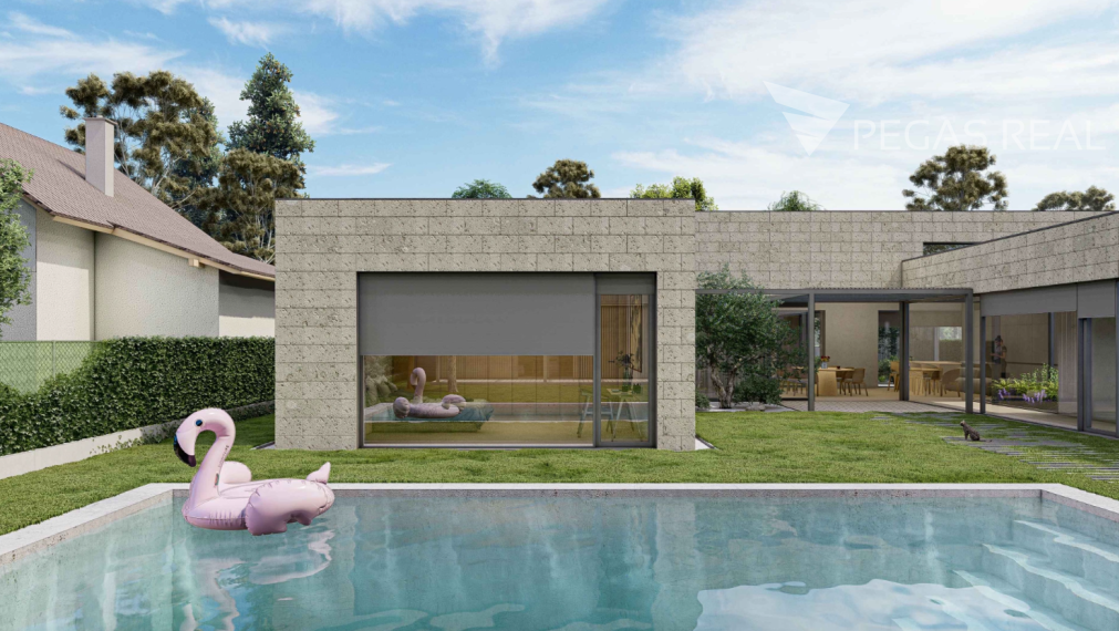 Stavebný pozemok s projektom (1271 m²) vo Veľkom Bieli