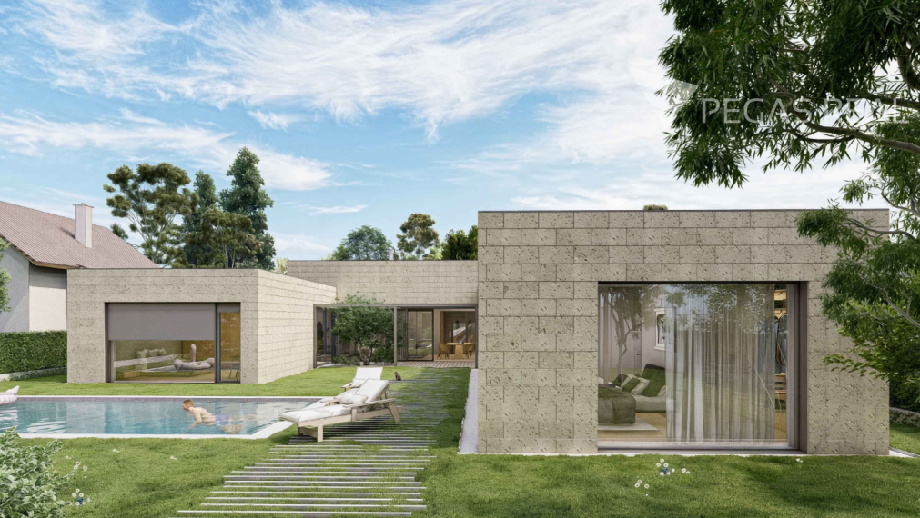 Stavebný pozemok s projektom (1271 m²) vo Veľkom Bieli