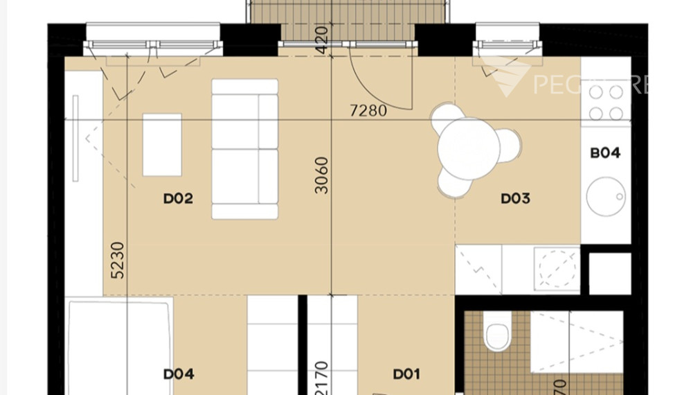 Dizajnový 1-izbový byt v projekte Pri Mýte – Bratislava, Nové Mesto
