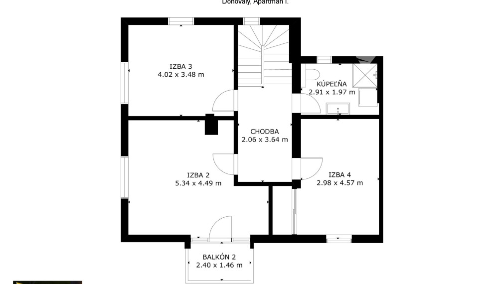 4-izbový mezonetový apartmán - Donovaly