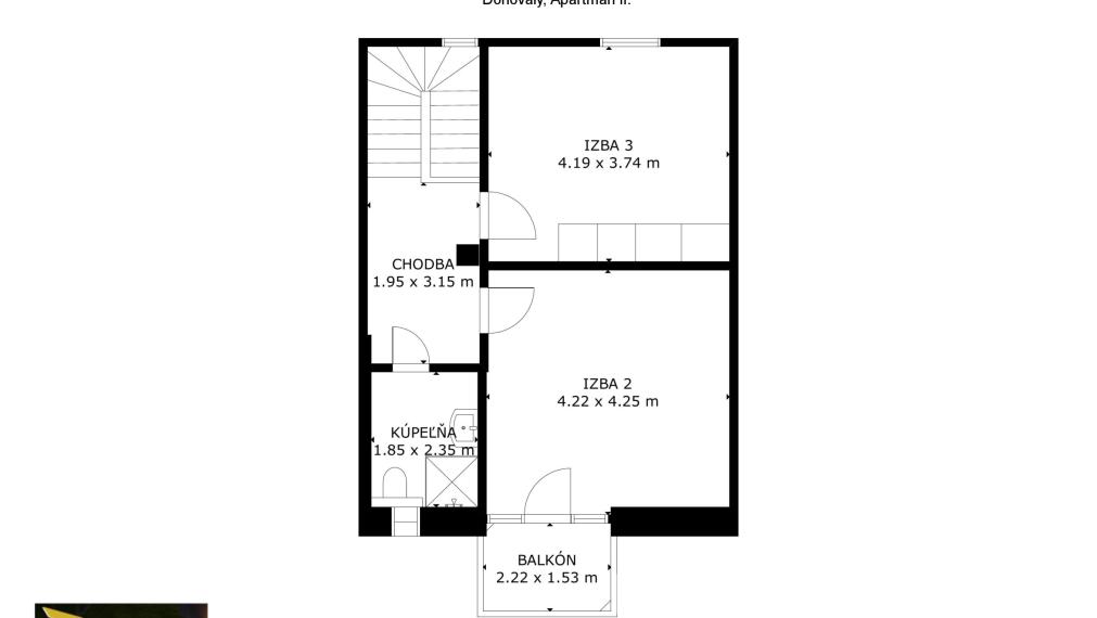 3-izbový mezonetový apartmán - Donovaly