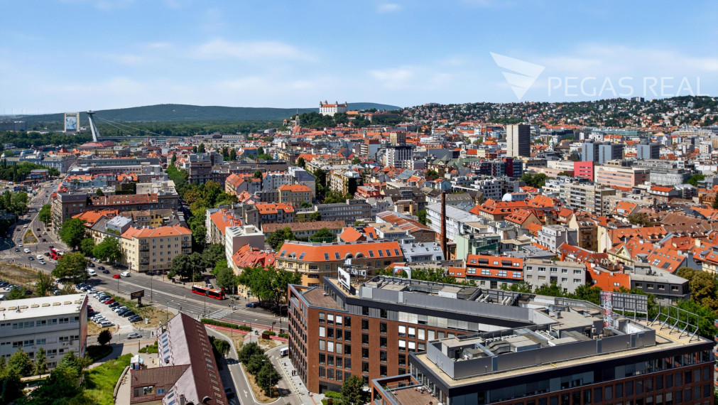 SKY PARK | DIZAJNOVÝ 2-IZBOVÝ BYT NA 23. POSCHODÍ S VÝHĽADOM NA HRAD