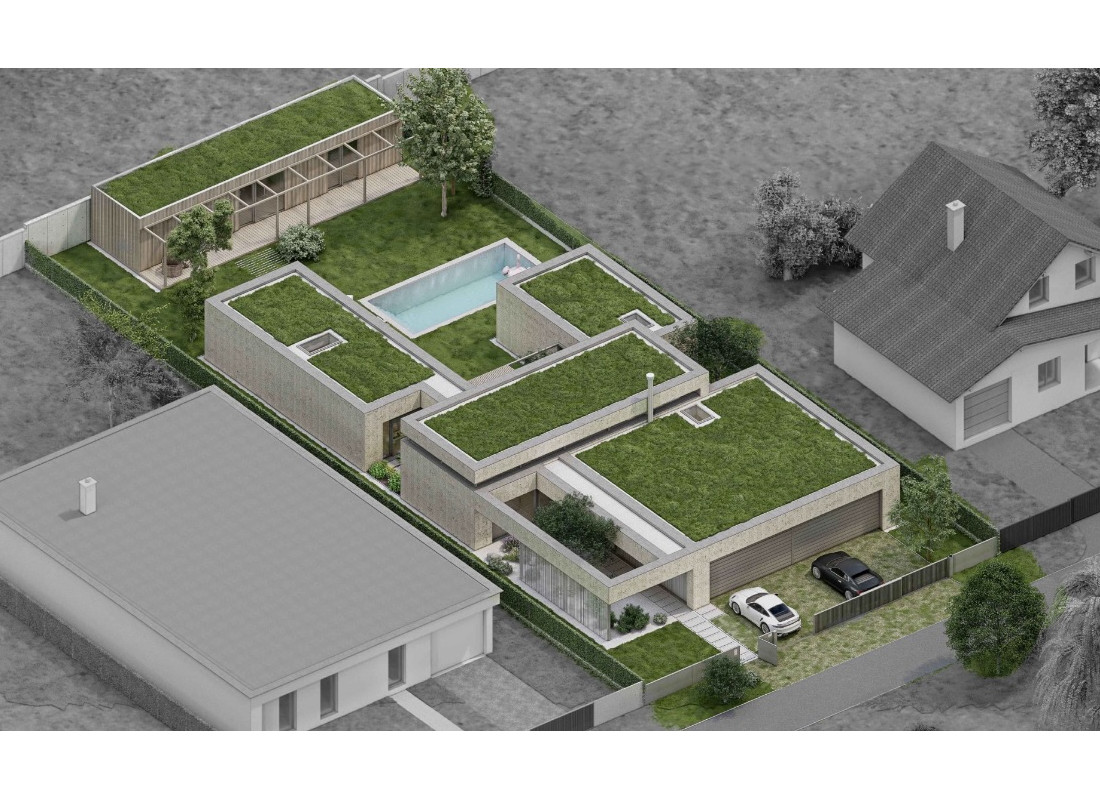 Stavebný pozemok s projektom (1271 m²) vo Veľkom Bieli