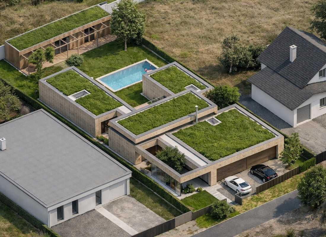 Stavebný pozemok s projektom (1271 m²) vo Veľkom Bieli