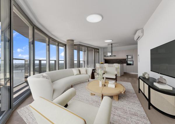 3 izbový byt v Eurovea Tower s 2x parkingom  na 24. poschodí  - VIDEO